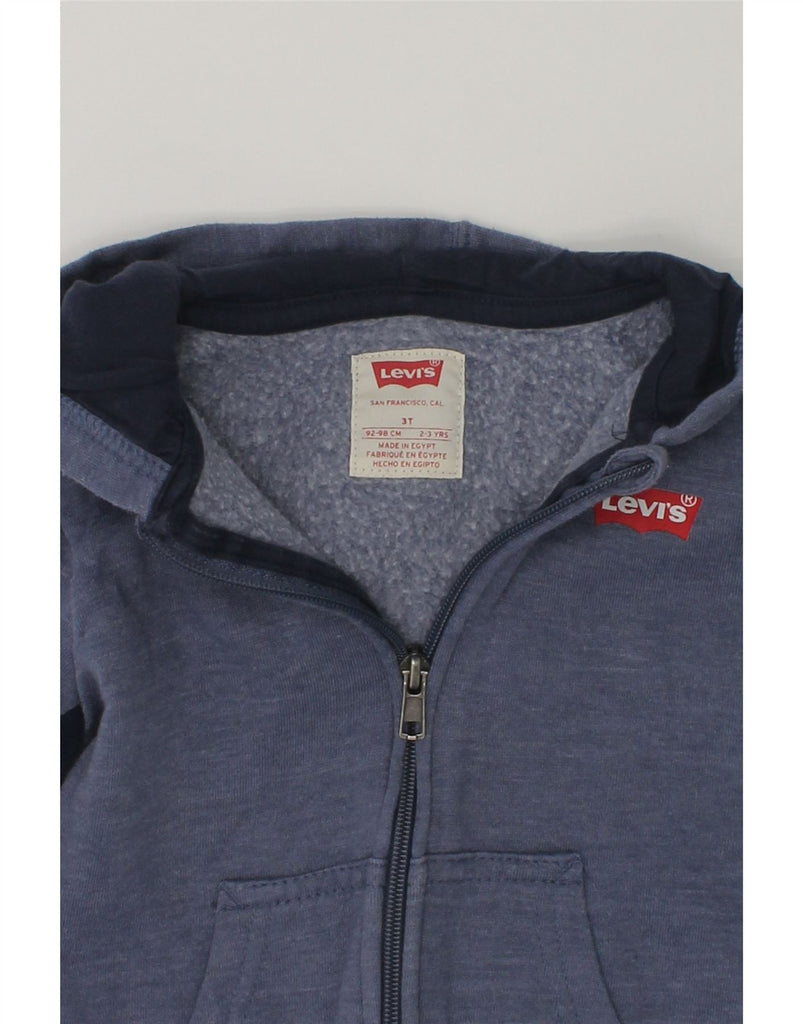 LEVI'S Boys Zip Hoodie Sweater 2-3 Years Blue | Vintage Levi's | Thrift | Second-Hand Levi's | Used Clothing | Messina Hembry 