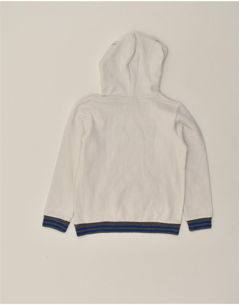 LOTTO Boys Graphic Hoodie Jumper 11-12 Years Medium  White Cotton | Vintage Lotto | Thrift | Second-Hand Lotto | Used Clothing | Messina Hembry 