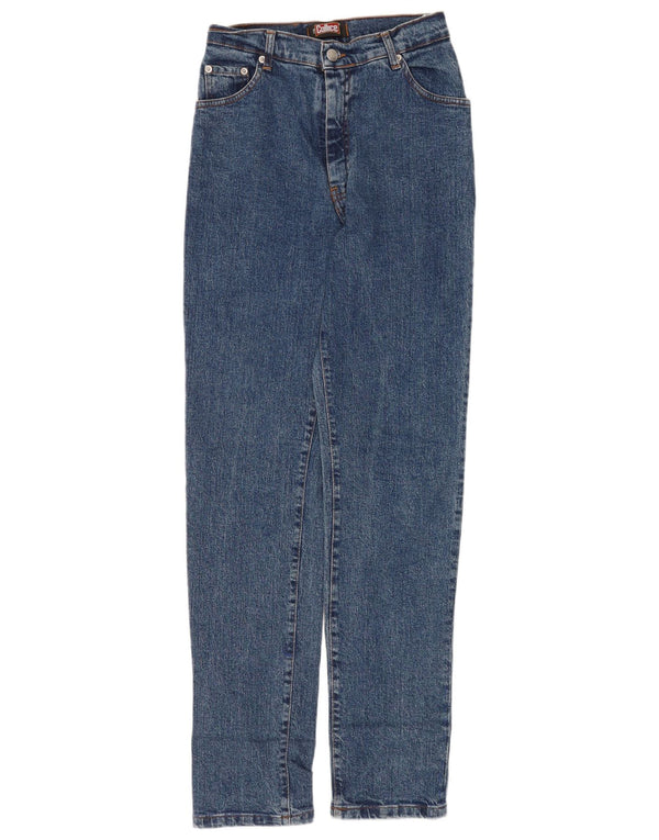 Vintage Womens High Waist Straight Jeans EU 38 Medium W28 L32 Blue Cotton