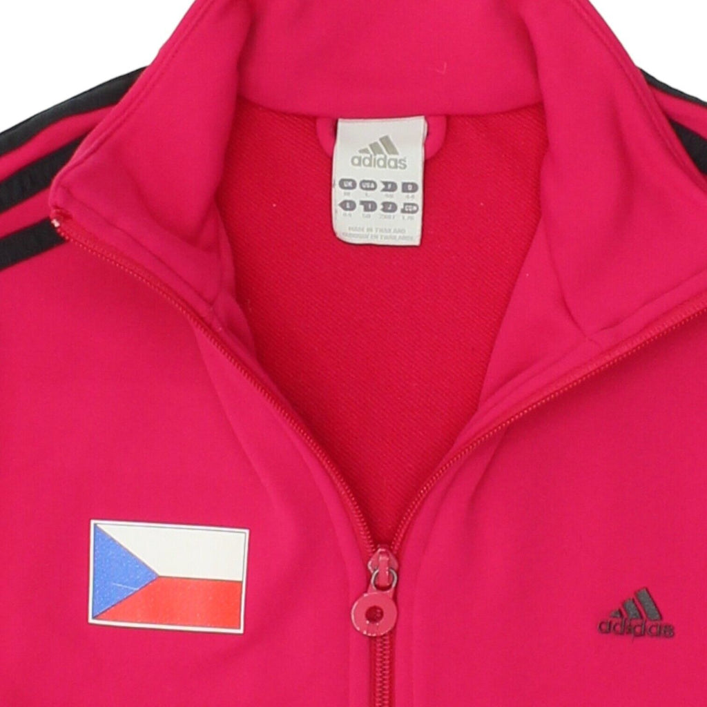 Czech Republic Adidas Womens Pink Track Jacket | Vintage Sportswear VTG Vintage Messina Hembry and Second-Hand Messina Hembry from Messina Hembry 