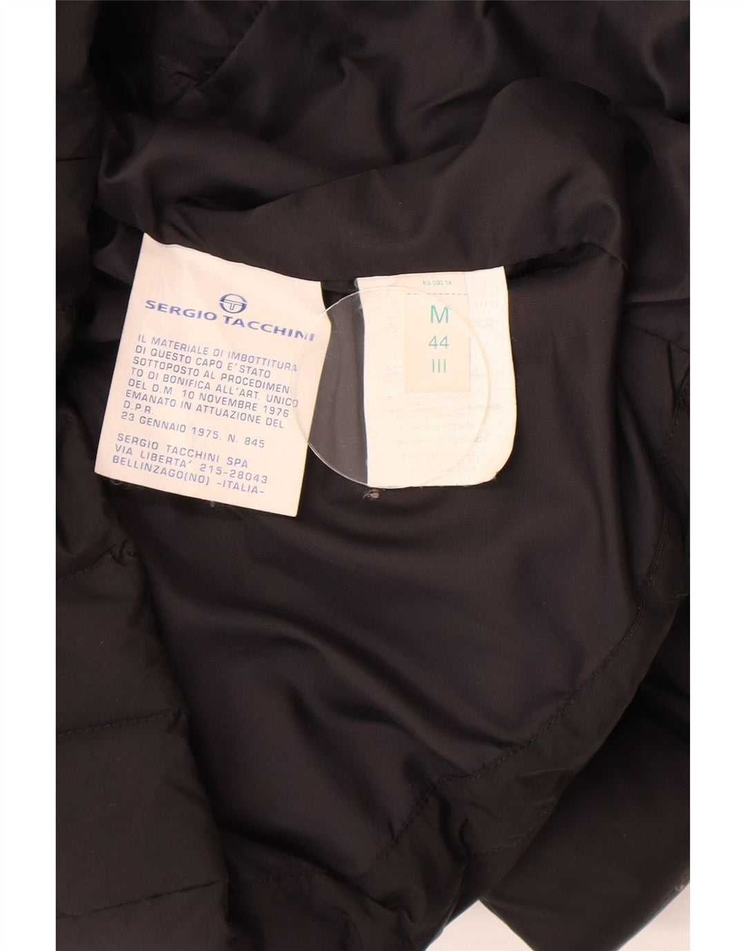 Sergio Tacchini Womens Hooded Padded Gilet IT 44 Medium Black