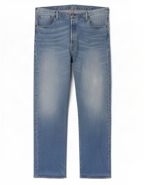 Levi's Mens 501 Straight Jeans W38 L32 Blue Cotton