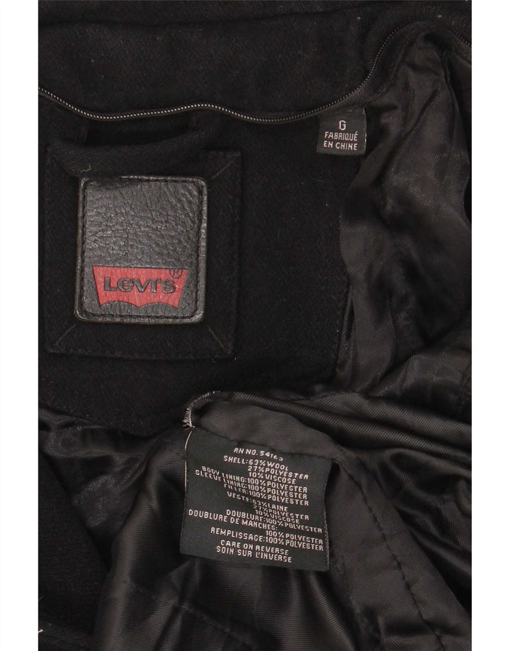 Levi's Mens Utility Jacket UK 40 Large Black Wool