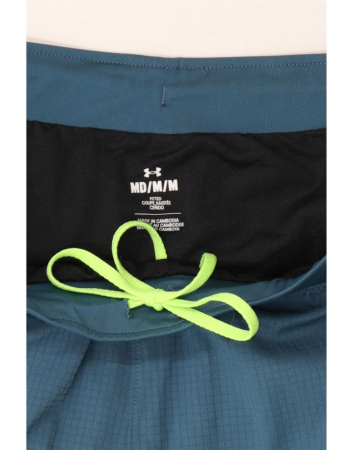 Under Armour Mens Sport Shorts Medium Blue Colourblock Polyester