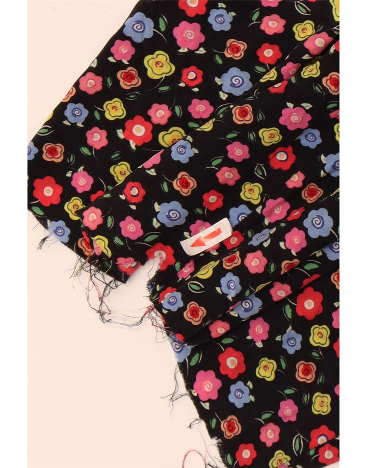 Benetton Womens Slip Dress UK 12 Medium Black Floral