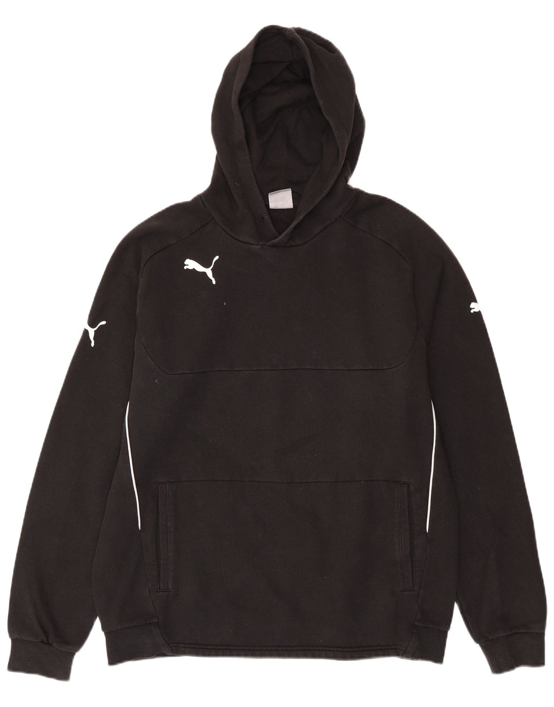 Puma Mens Hoodie Jumper XL Black Cotton