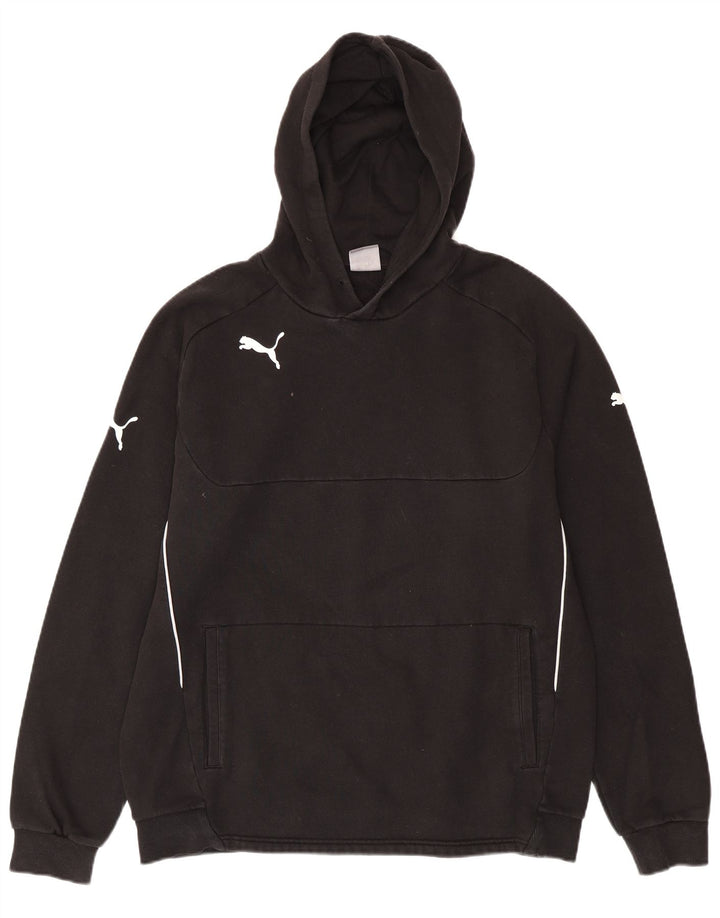 Puma Mens Hoodie Jumper XL Black Cotton