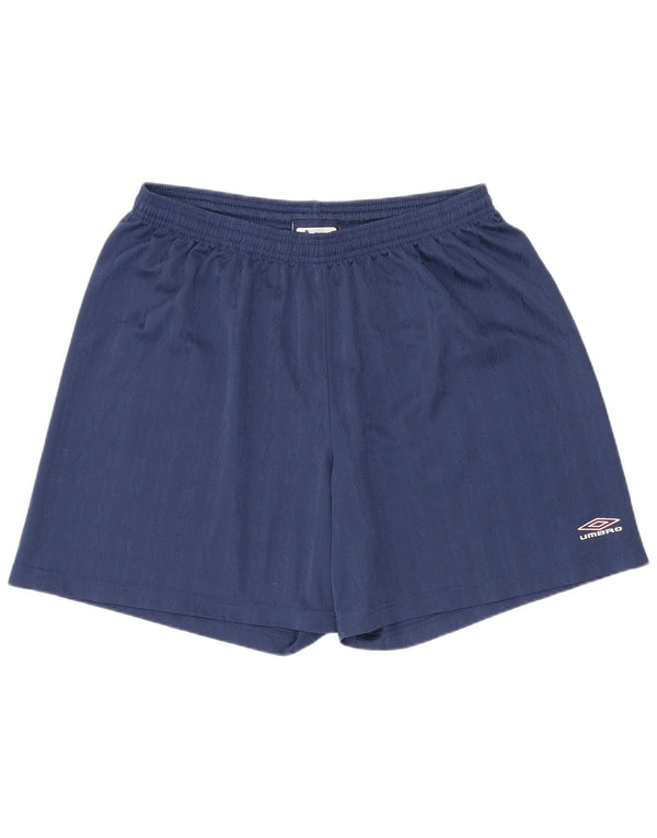 Umbro Womens Sport Shorts XL Navy Blue Geometric Sports