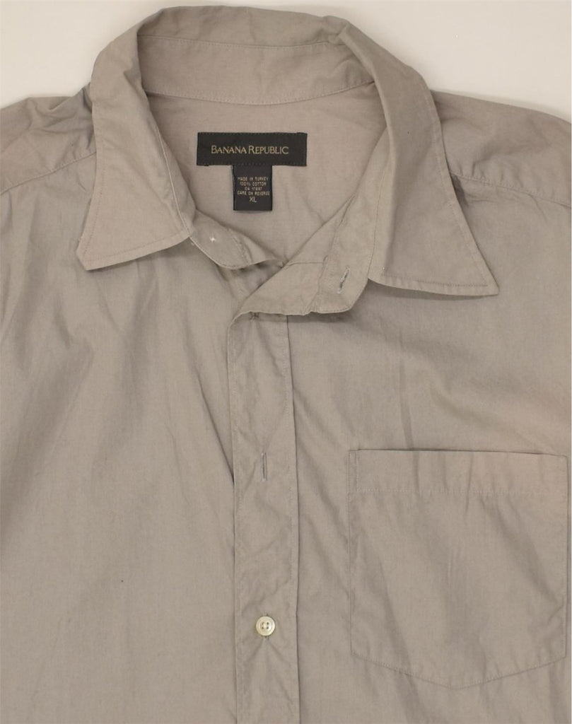 BANANA REPUBLIC Mens Shirt XL Grey | Vintage Banana Republic | Thrift | Second-Hand Banana Republic | Used Clothing | Messina Hembry 