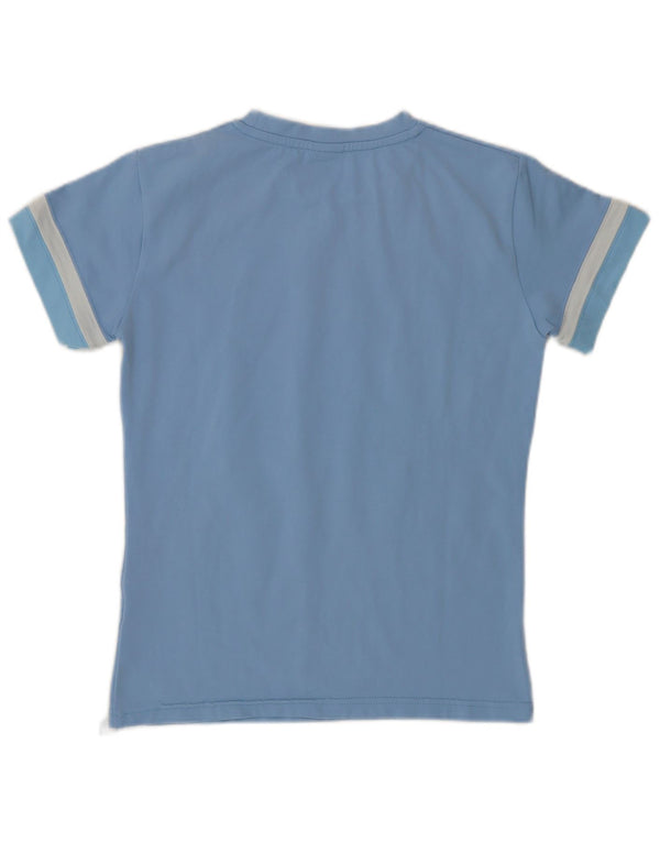 Nike Womens T-Shirt Top UK 14/16 Large Blue Colourblock