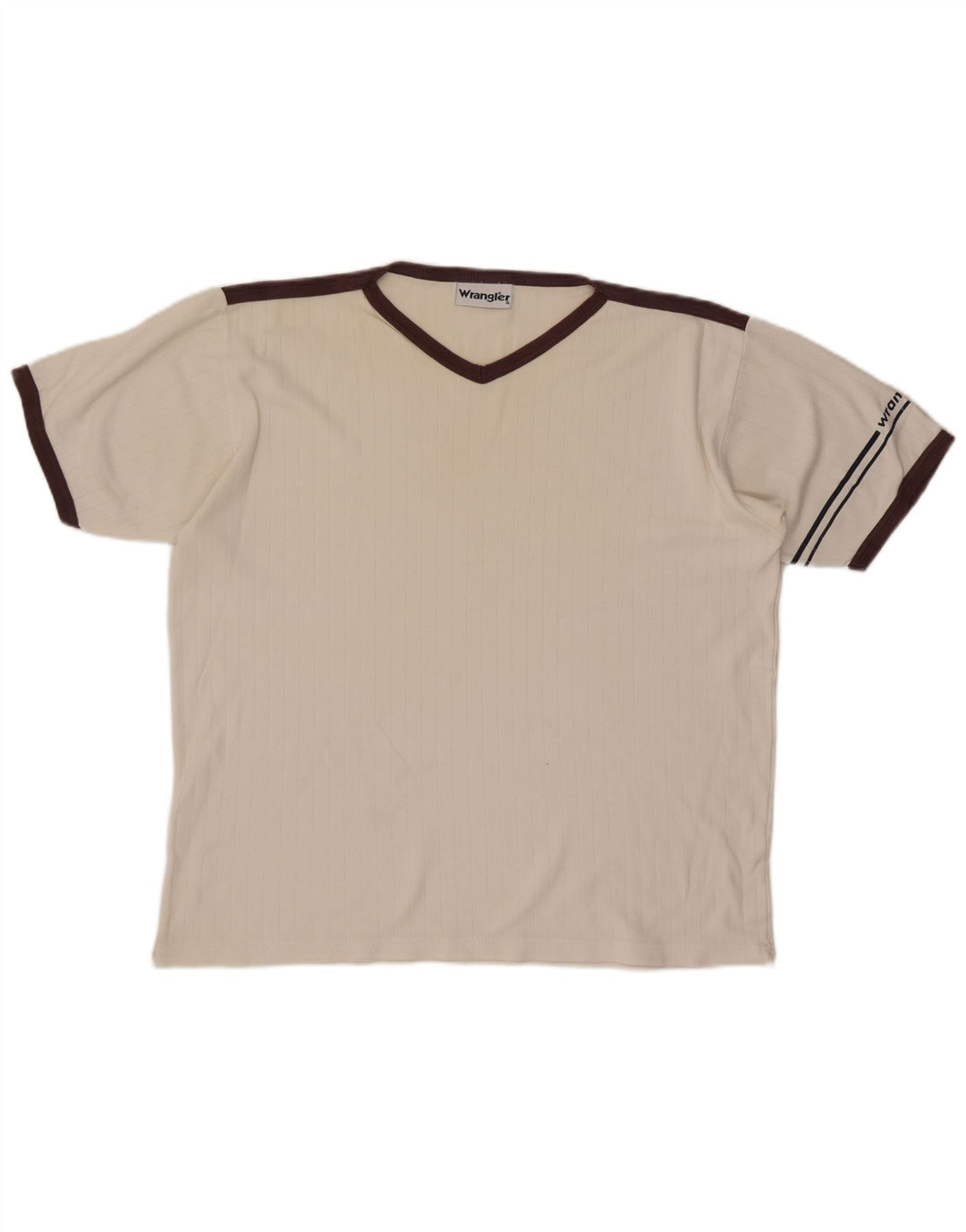 Wrangler Mens T-Shirt Top XL White Colourblock
