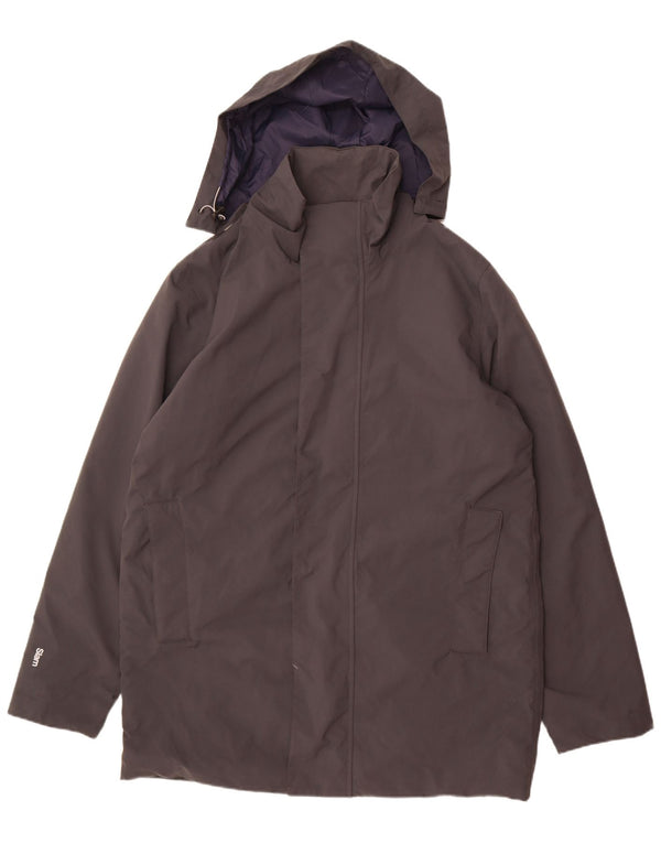 Slam Mens Hooded Padded Jacket UK 42 XL Grey Polyamide