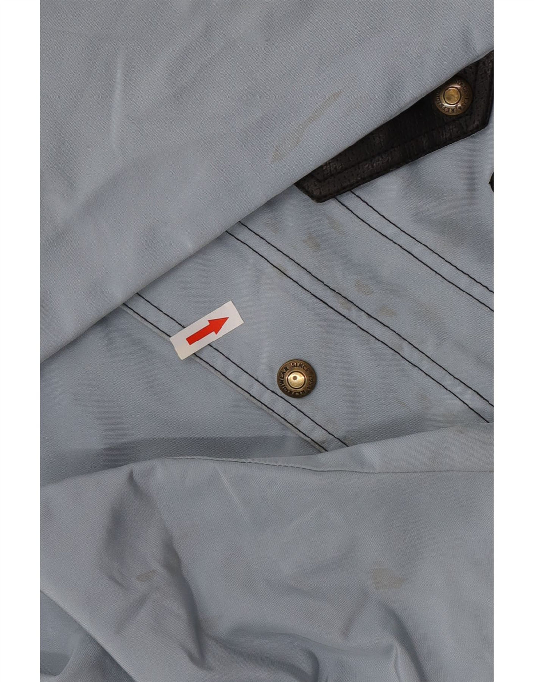 REFRIGIWEAR Mens Hooded Windbreaker Jacket UK 34 XS Blue Polyamide