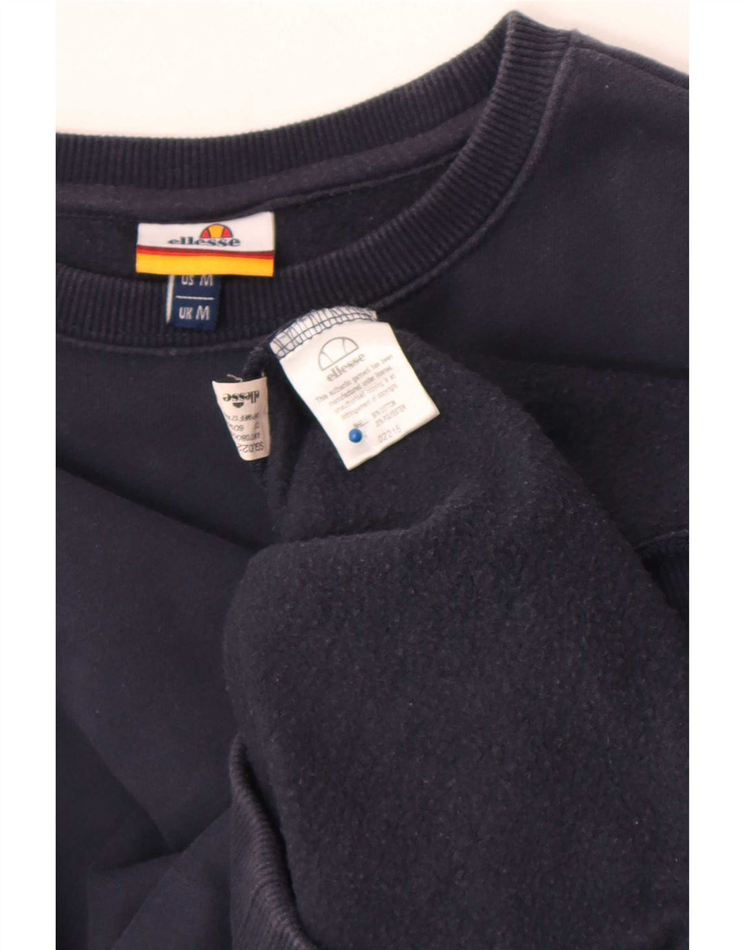 Ellesse Mens Sweatshirt Jumper Medium Navy Blue Cotton