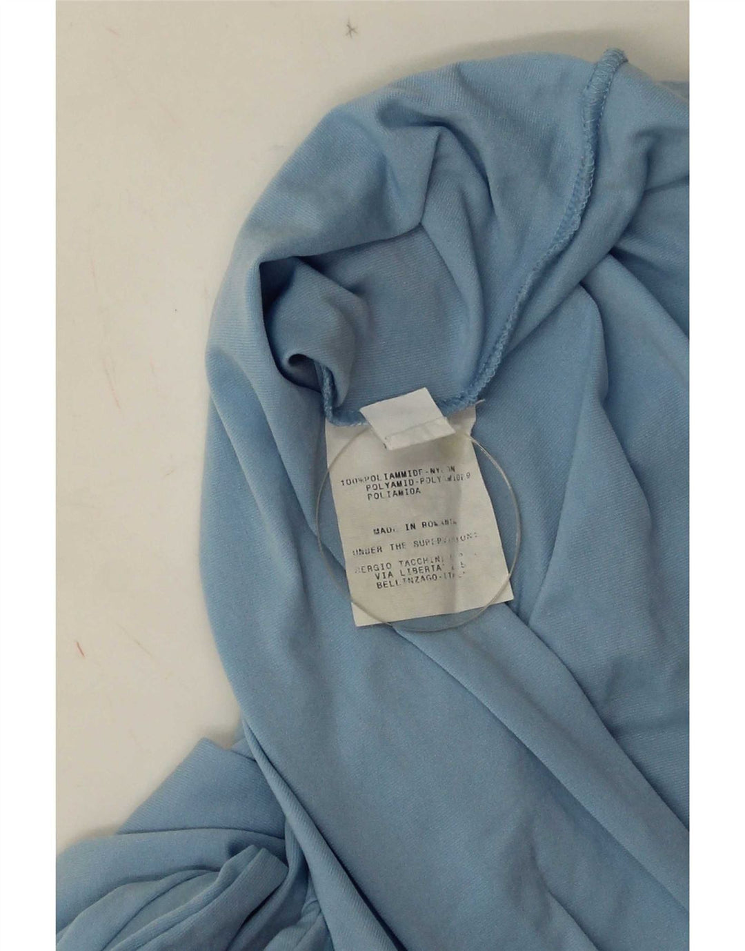 Sergio Tacchini Womens Top Long Sleeve IT 48 XL Blue Polyamide