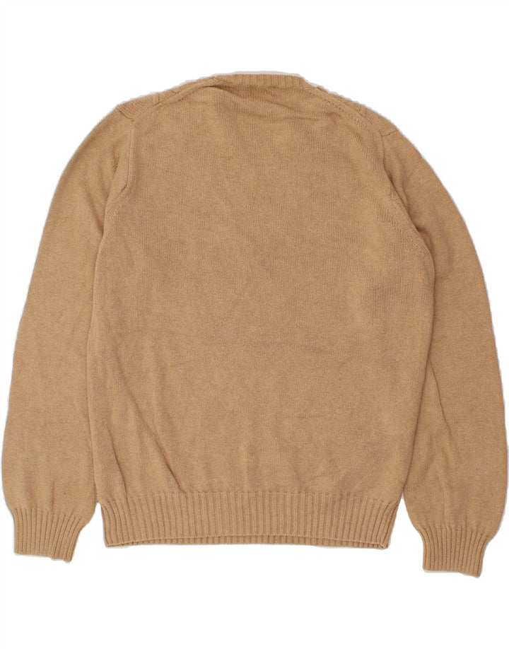 IZOD Mens Crew Neck Jumper Sweater Large Beige Vintage Izod and Second-Hand Izod from Messina Hembry 