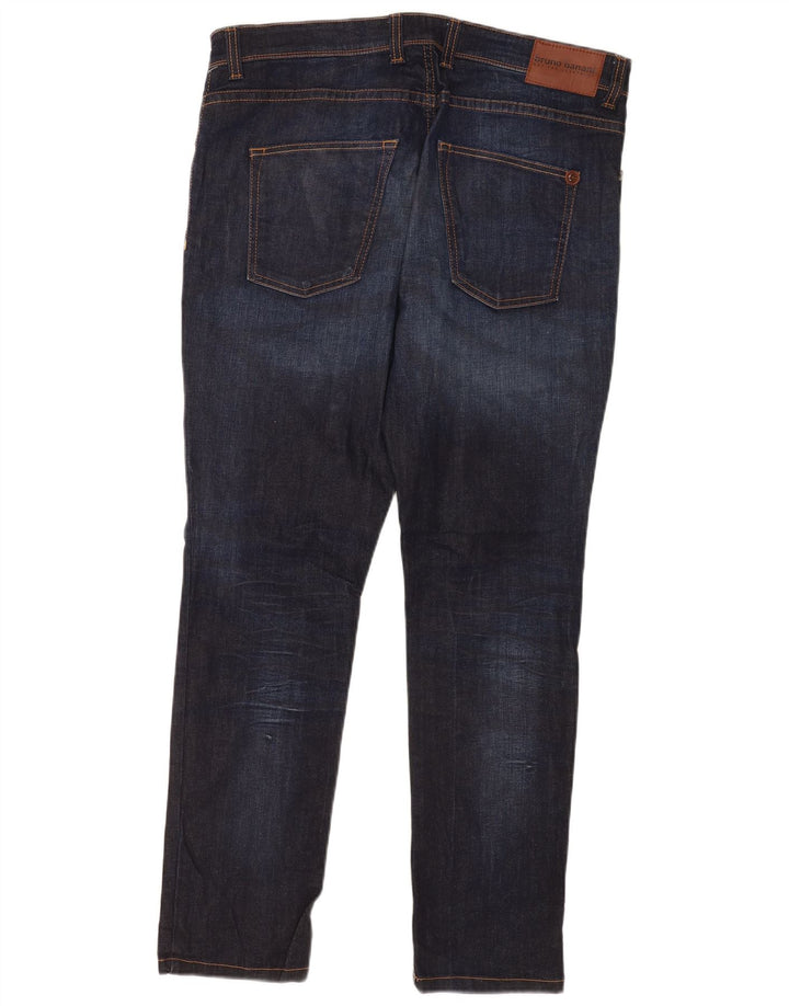 Bruno Banani Mens Slim Jeans W36 L32 Navy Blue Cotton