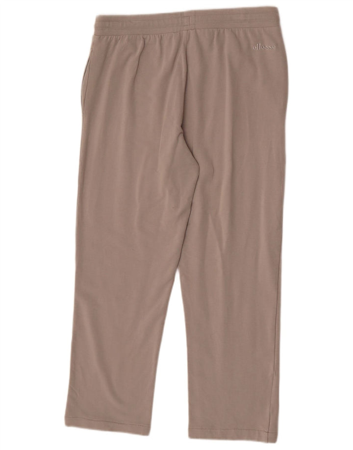 Ellesse Womens Tracksuit Trousers UK 14 Medium  Grey Cotton