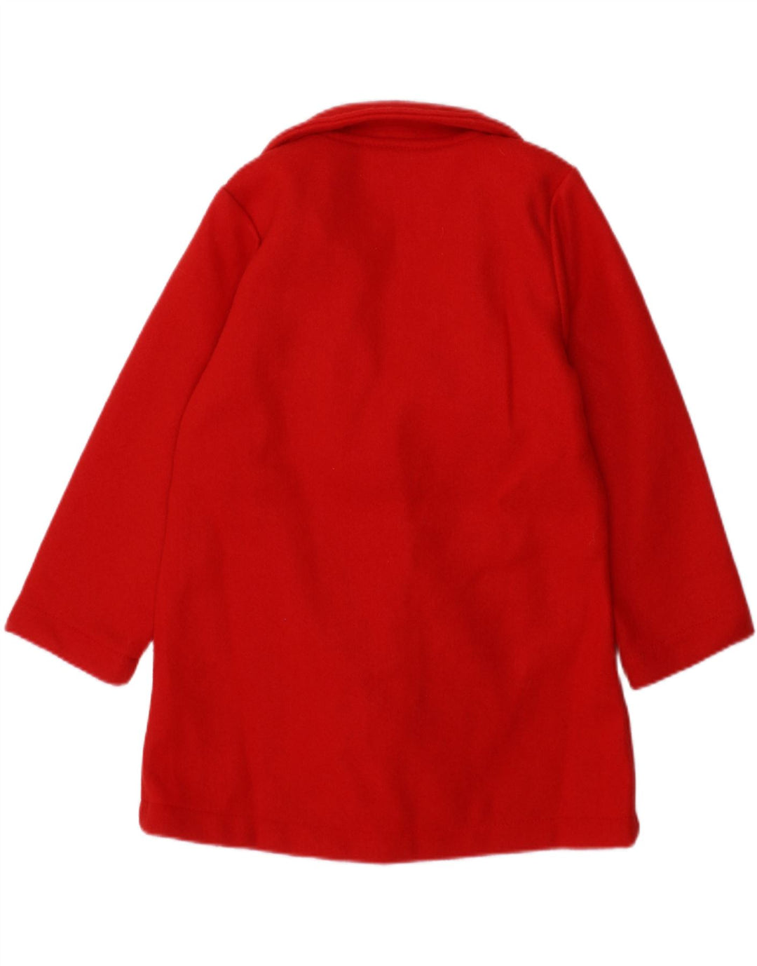 VINTAGE Baby Girls Overcoat 18-24 Months Red Polyester