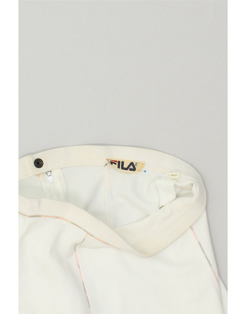 FILA Womens Tennis Skirt IT 44 Medium  White | Vintage Fila | Thrift | Second-Hand Fila | Used Clothing | Messina Hembry 