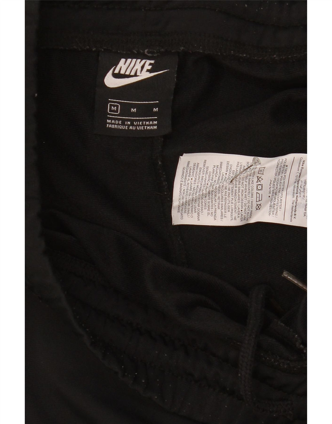 Nike Mens Tracksuit Trousers Medium Black Polyester