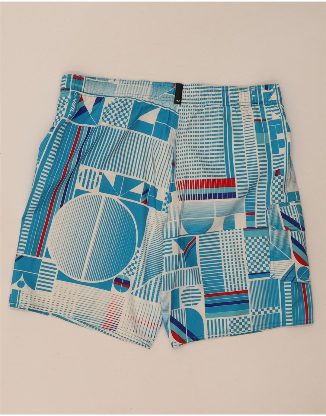 O'Neill Mens Swimming Shorts Large Blue Geometric Polyester