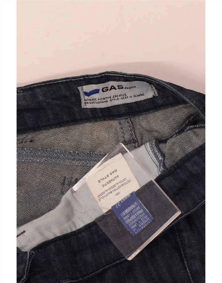 Gas Womens Slim Jeans W27 L33 Navy Blue Cotton