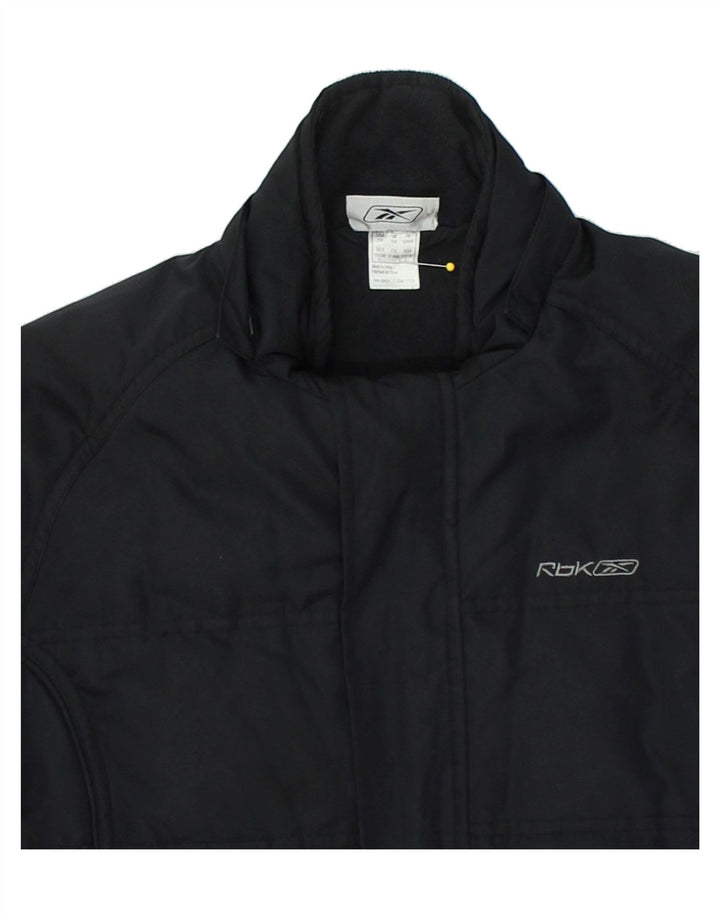 REEBOK Boys Padded Jacket 11-12 Years Black | Vintage Reebok | Thrift | Second-Hand Reebok | Used Clothing | Messina Hembry 