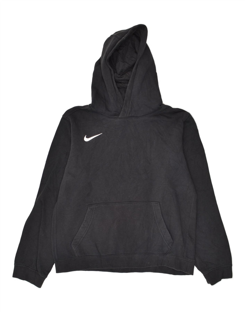 NIKE Boys Graphic Hoodie Jumper 13-14 Years XL Black Cotton | Vintage Nike | Thrift | Second-Hand Nike | Used Clothing | Messina Hembry 