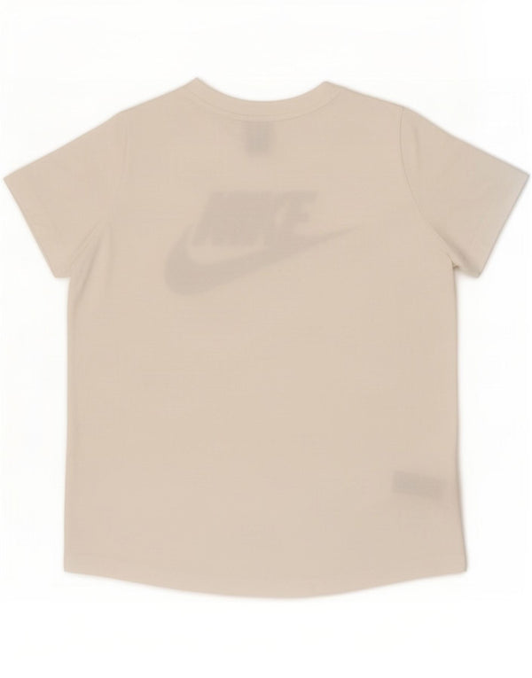 Nike Womens Oversized Graphic T-Shirt Top UK 16 Large White Polyester