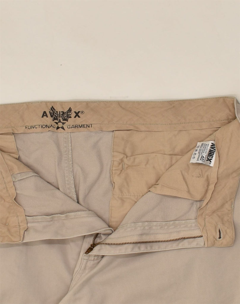 AVIREX Mens Slim Chino Trousers W40 L34  Beige Cotton | Vintage Avirex | Thrift | Second-Hand Avirex | Used Clothing | Messina Hembry 