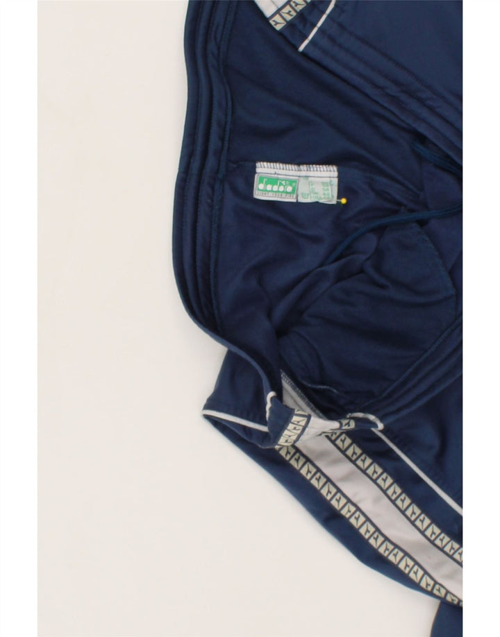 DIADORA Mens Tracksuit Trousers UK 44 Large Navy Blue Polyester Vintage Diadora and Second-Hand Diadora from Messina Hembry 