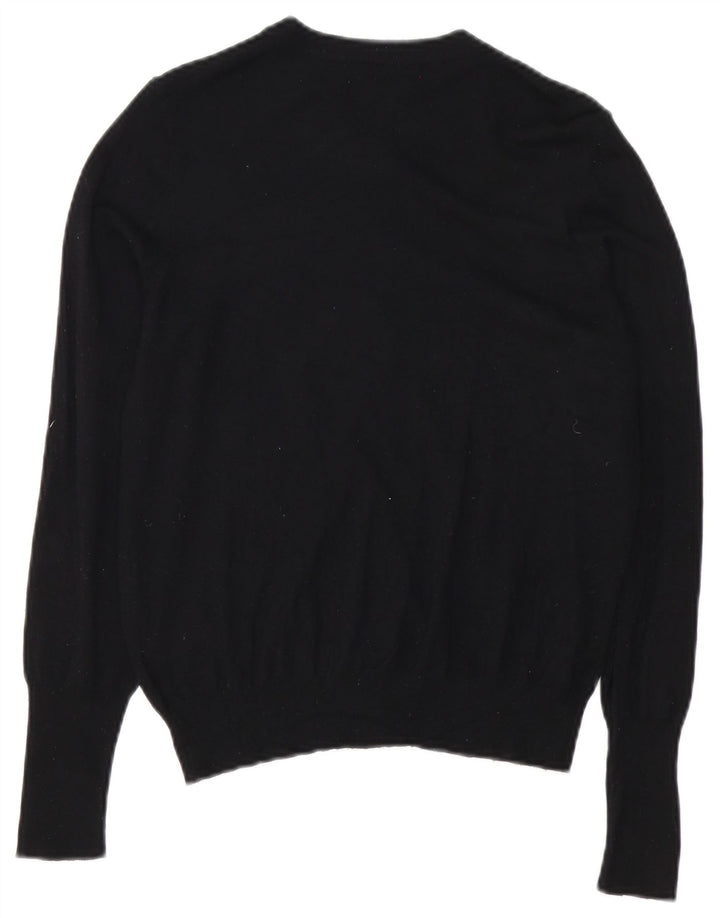 MARKS & SPENCER Womens Cardigan Sweater UK 12 Medium Black Viscose