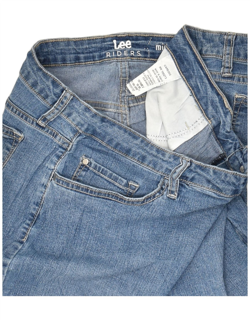 LEE Womens Mid Rise Denim Bermuda Shorts UK 18 XL W36 Blue Cotton | Vintage Lee | Thrift | Second-Hand Lee | Used Clothing | Messina Hembry 