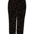 ZARA Womens Abstract Pattern Casual Trousers EU 36 XS W26 L27 Black