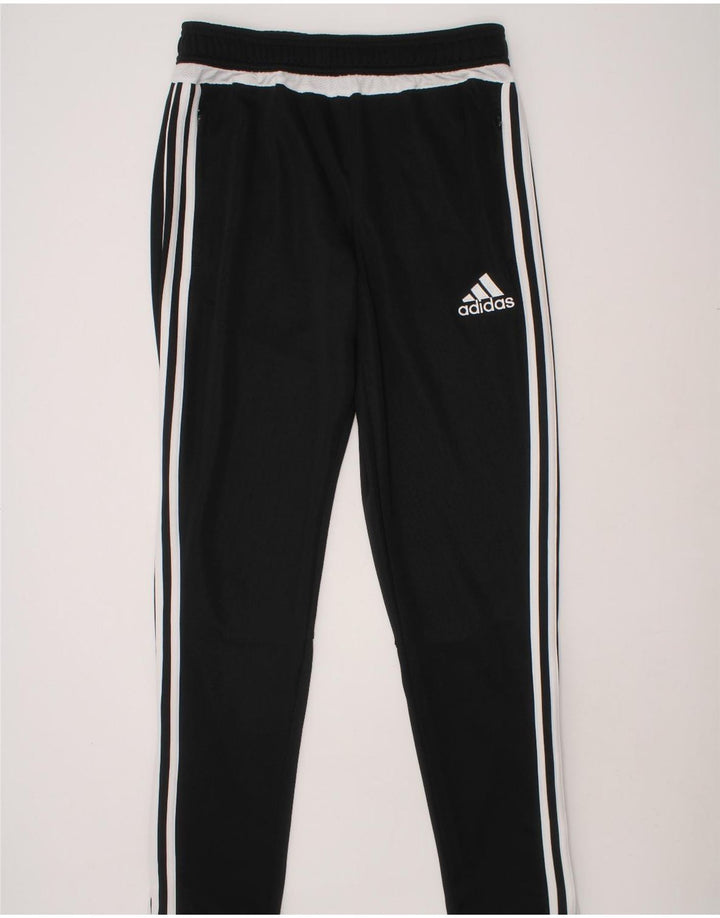 ADIDAS Boys Climacool Tracksuit Trousers 13-14 Years  Black Polyester Vintage Adidas and Second-Hand Adidas from Messina Hembry 