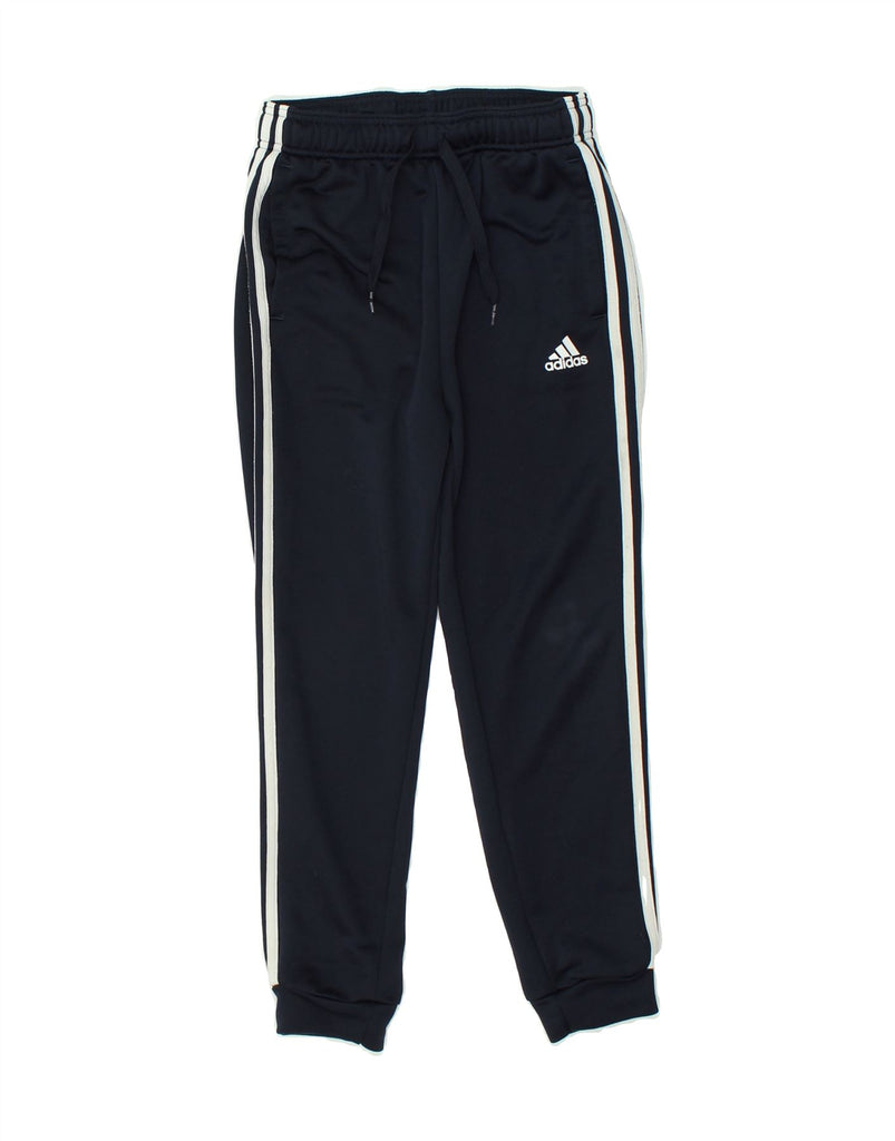 ADIDAS Boys Tracksuit Trousers Joggers 11-12 Years Navy Blue Polyester | Vintage Adidas | Thrift | Second-Hand Adidas | Used Clothing | Messina Hembry 