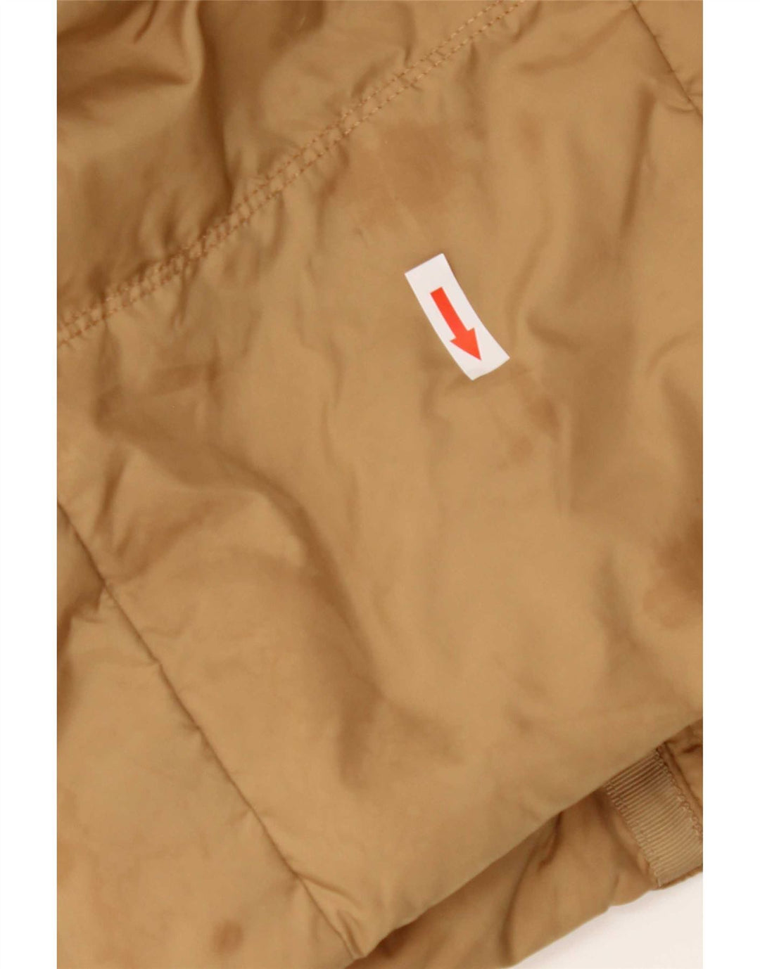 Tommy Hilfiger Womens Hooded Padded Coat UK 10 Small Brown Polyester