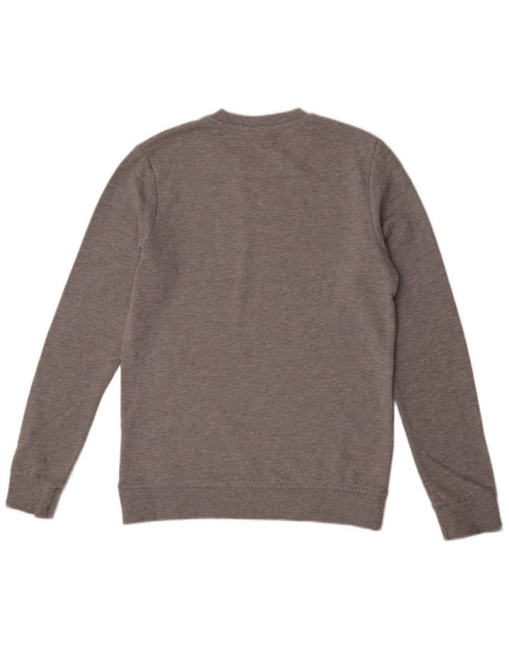 Jack & Jones Mens Graphic Sweatshirt Jumper Medium Grey Cotton