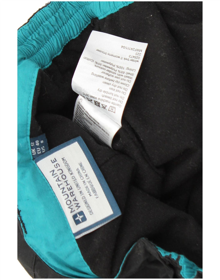 MOUNTAIN WAREHOUSE Womens Windbreaker Trousers UK 12 Medium W30 L30 Black