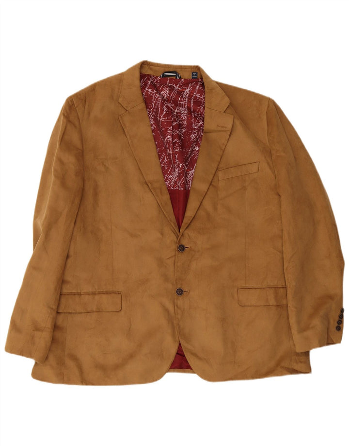 Nautica Mens Regular Fit 2 Button Blazer Jacket IT 50 Large Beige Polyester
