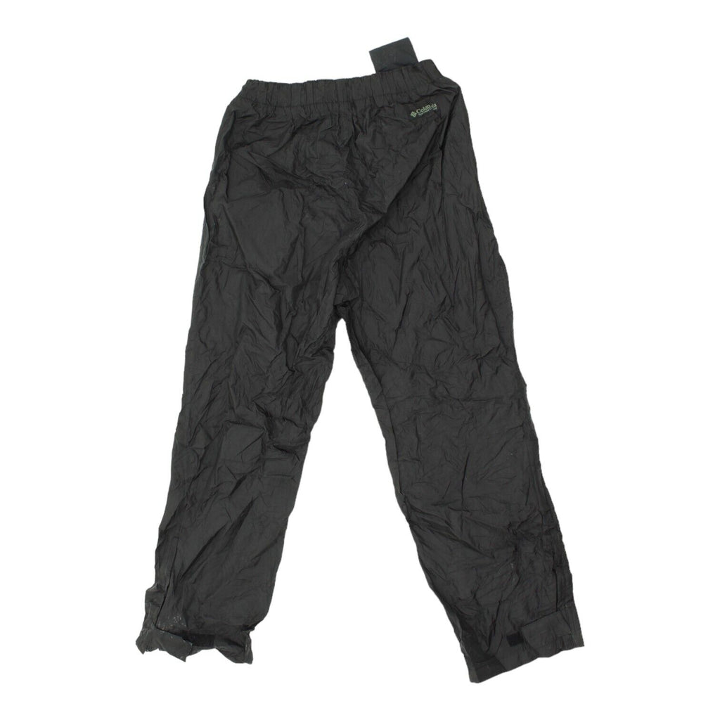 Columbia Sportswear Mens Black Nylon Rain Trousers | Vintage Designer Activewear | Vintage Messina Hembry | Thrift | Second-Hand Messina Hembry | Used Clothing | Messina Hembry 