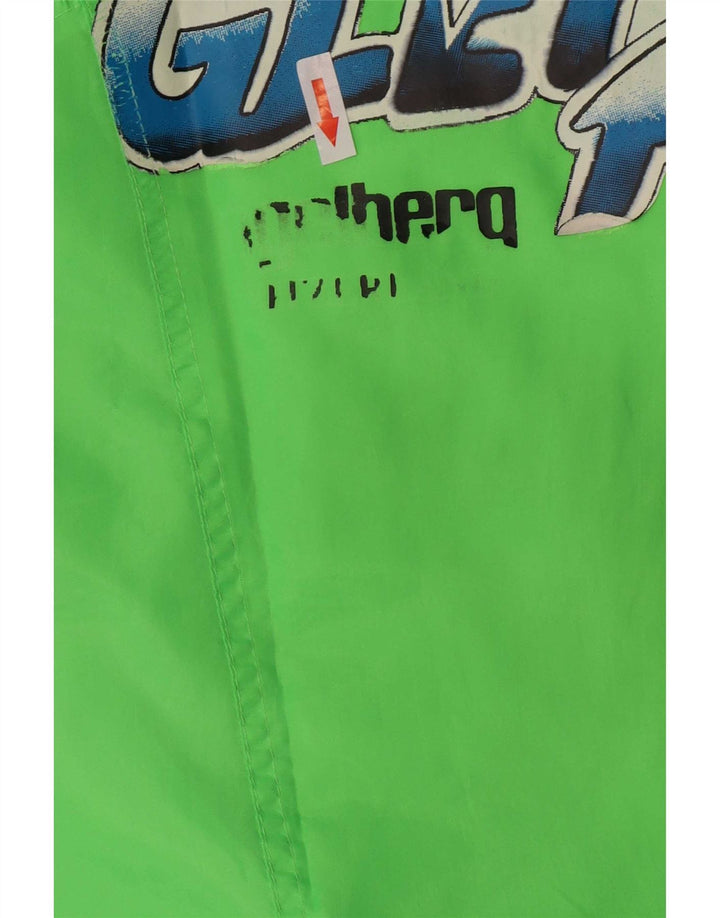 Chamonix Mens Graphic Pullover Ski Jacket Medium Green Polyester Sports