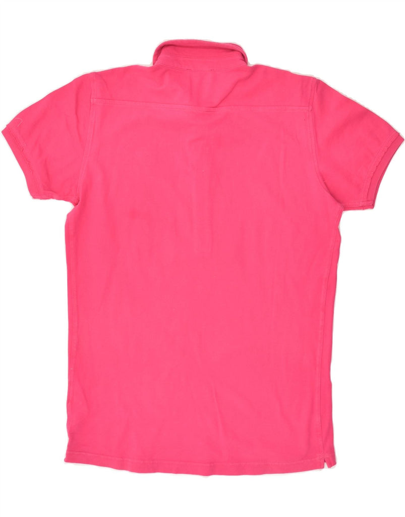 DIESEL Womens Polo Shirt UK 14 Medium Pink Cotton | Vintage Diesel | Thrift | Second-Hand Diesel | Used Clothing | Messina Hembry 