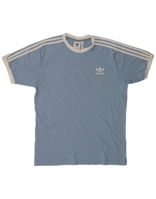 ADIDAS Mens T-Shirt Top Large Blue