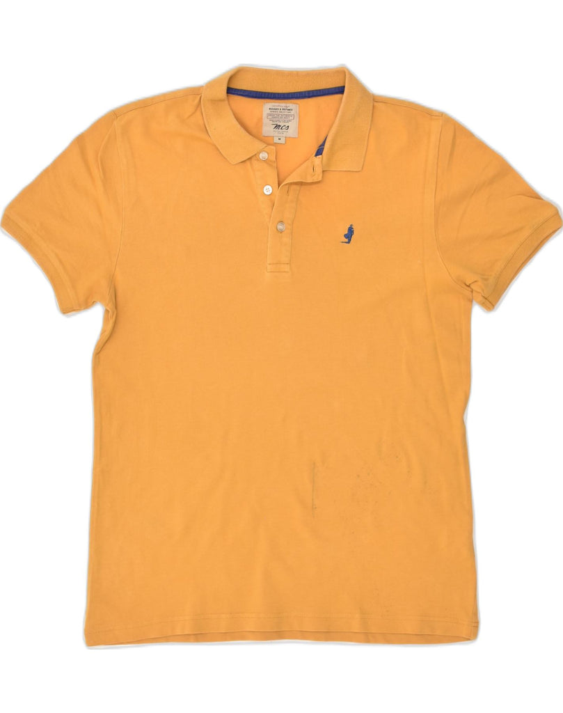 MARLBORO CLASSICS Mens Polo Shirt Medium Yellow Cotton | Vintage Marlboro Classics | Thrift | Second-Hand Marlboro Classics | Used Clothing | Messina Hembry 