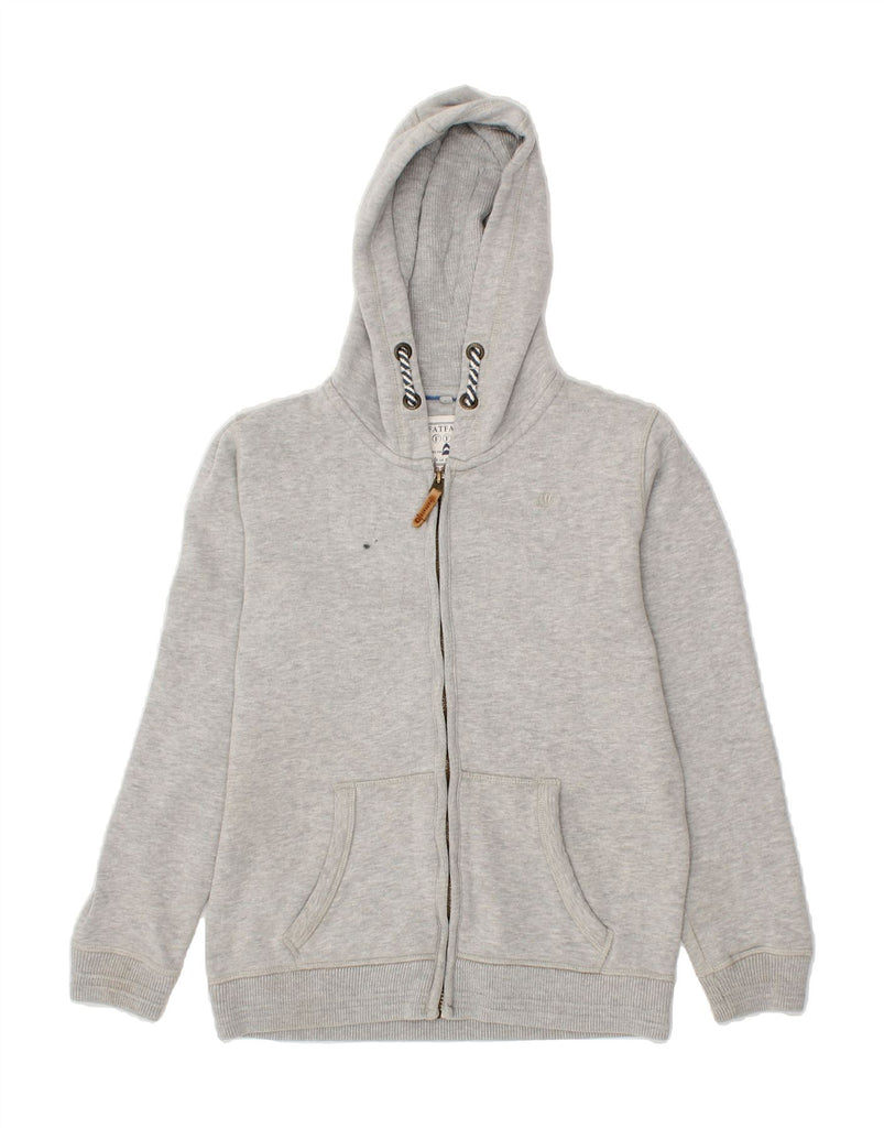 FAT FACE Boys Zip Hoodie Sweater 12-13 Years Grey Cotton Vintage Fat Face and Second-Hand Fat Face from Messina Hembry 