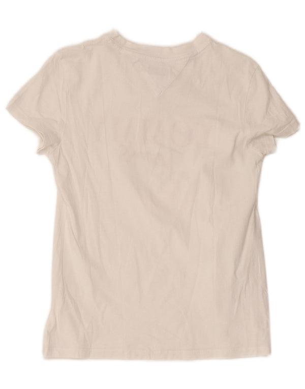 Tommy Hilfiger Womens Graphic T-Shirt Top UK 6 XS White