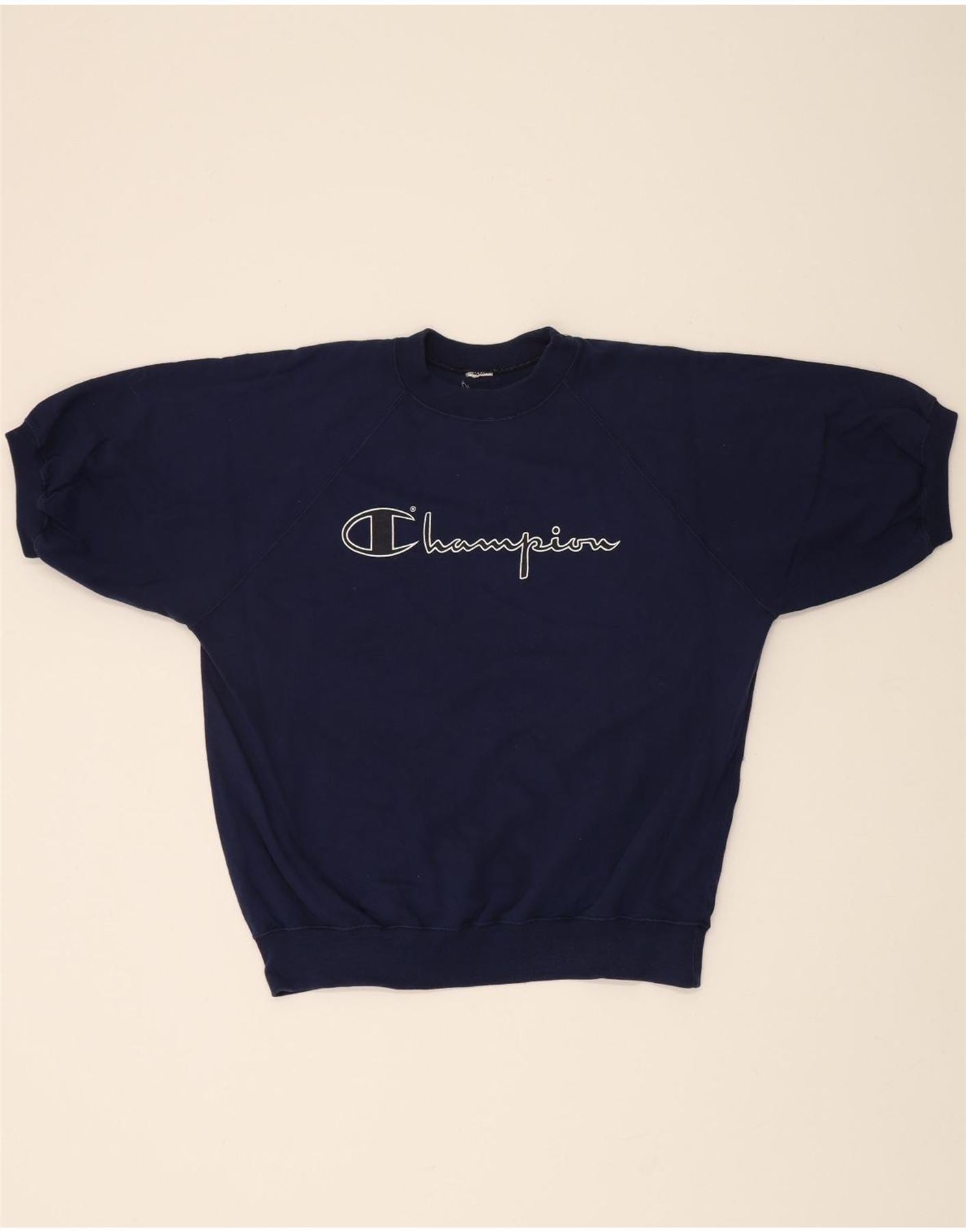 CHAMPION Womens Oversized Graphic Sweatshirt Jumper UK 18 XL Navy