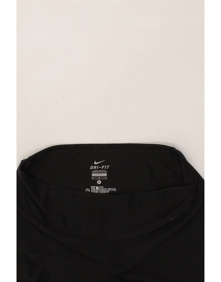 NIKE Womens Dri Fit Leggings UK 14 Medium  Black Vintage Nike and Second-Hand Nike from Messina Hembry 